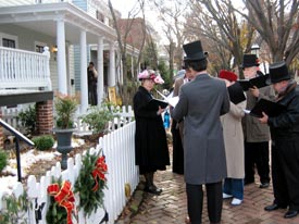 Christmas carolers